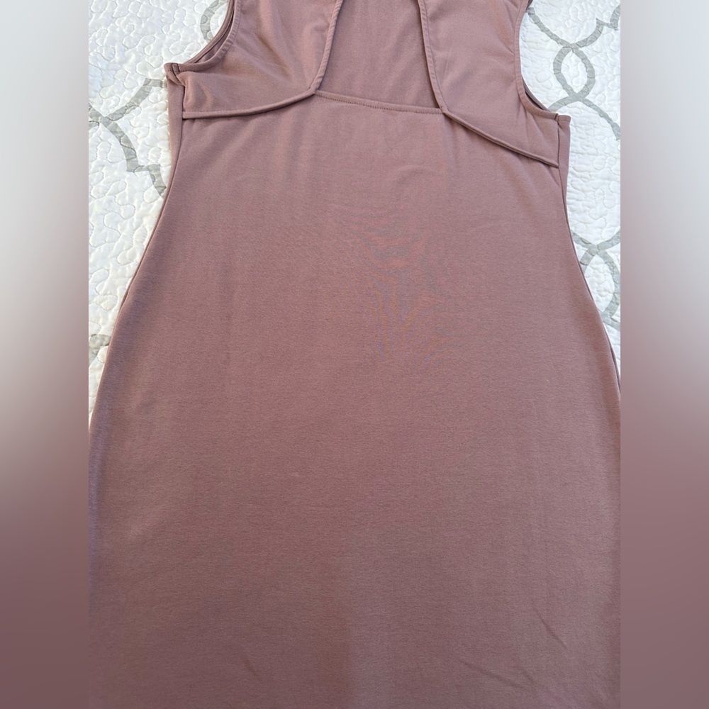 Madden NYC Mauve Jersey High Neck Bodycon Mini Dress Women’s size XL - Picture 6 of 10